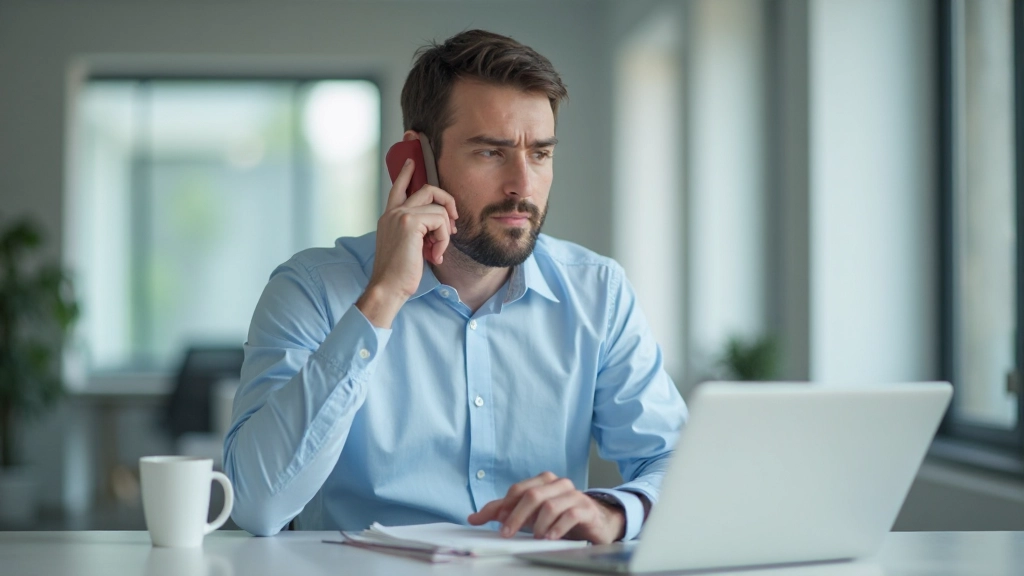 Профессиональный деловой звонок в современном офисе