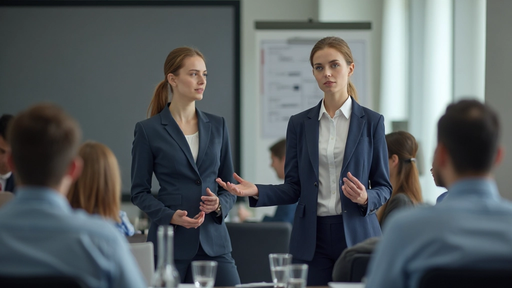 Профессиональная деловая встреча с обсуждением стратегии